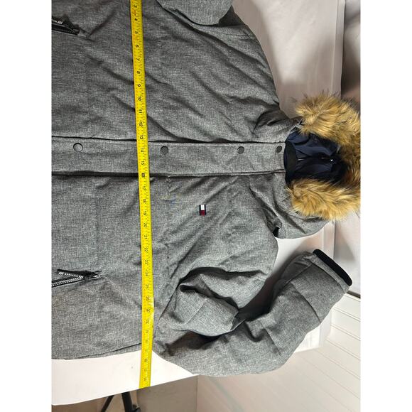 Tommy Hilfiger Men's Short Snorkel Coat/puffer Size XXXL NWOT gray  fur hoodie ￼ - Picture 5 of 15